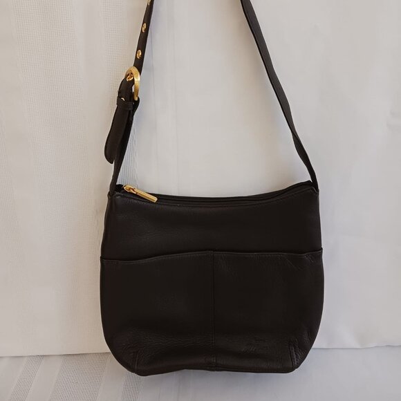 Stone Mountain Dark Brown Leather Purse - Picture 1 of 10